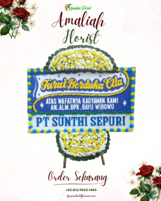 Papan Bunga Duka di Mekar Bakti