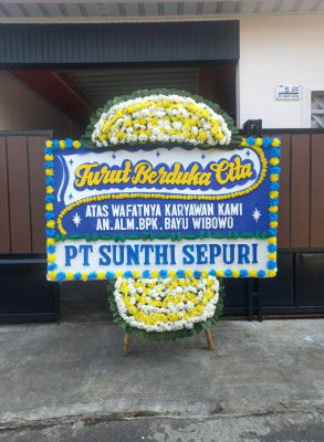 Papan Bunga Duka di Mekar Bakti