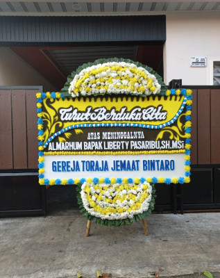 Papan Bunga Duka di Mekar Bakti